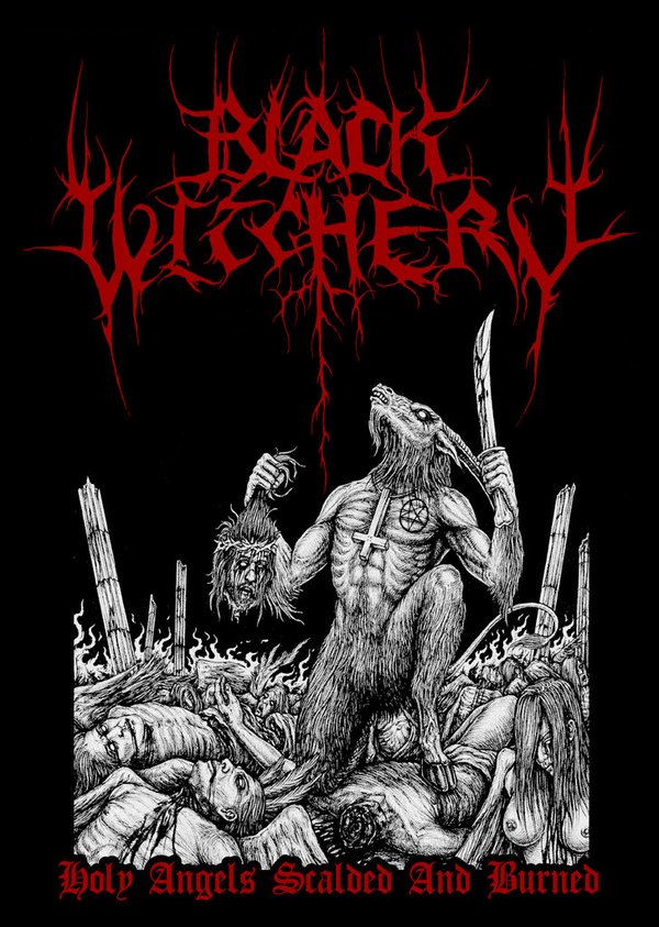 BLACK WITCHERY - holy angels scaled and burned (POSTER A3)