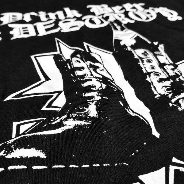 DRINK BEER & DESTROY - "boots" (SHIRT + A3 Poster)