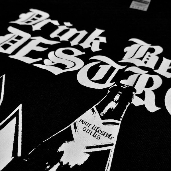 DRINK BEER & DESTROY - "boots" (SHIRT + A3 Poster)