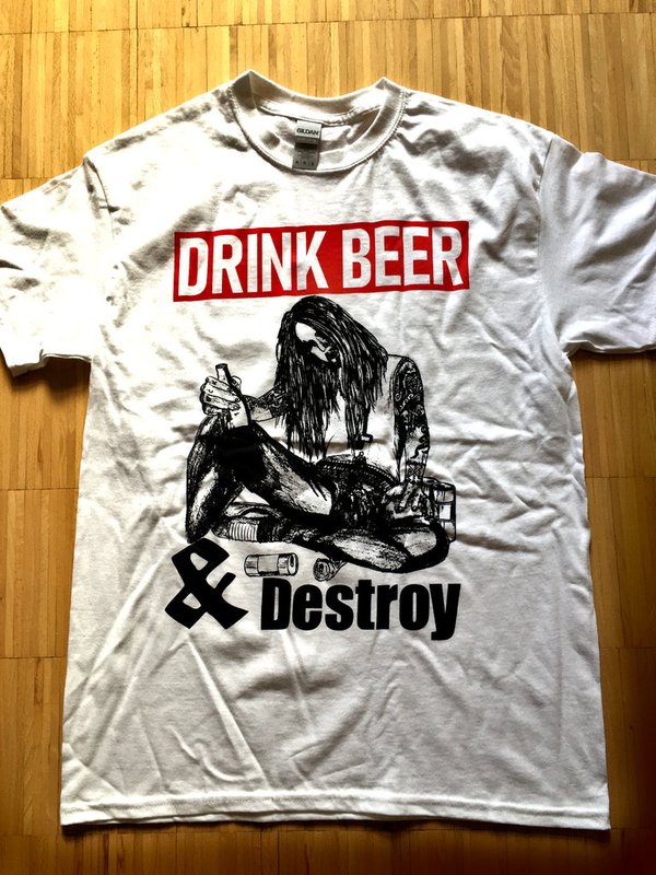 DRINK BEER & DESTROY - "assimetal" (SHIRT)